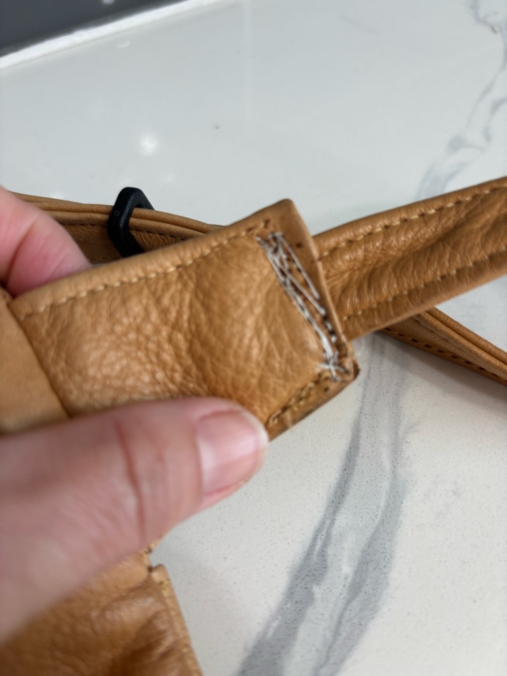 Overland Tan Leather Waist Pack Vintage Classic Fanny Pack - Picture 7 of 10